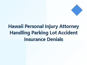 Hawaii Personal Injury Attorney for Parking Lot Accident Denials