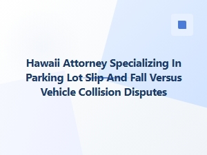 Hawaii Attorney: Slip and Fall Vs. Vehicle Collision Claims